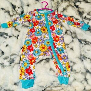 Vibrant Floral Kids Pajama Set